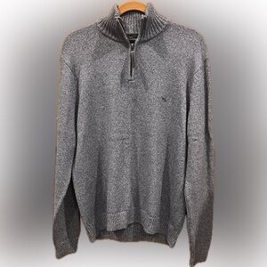 Rodd & Gunn Men's Heather Indigo Quarter Zip Sweater